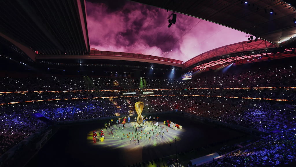 Ceremonia de inauguración del Mundial de Fútbol Catar 2022.
