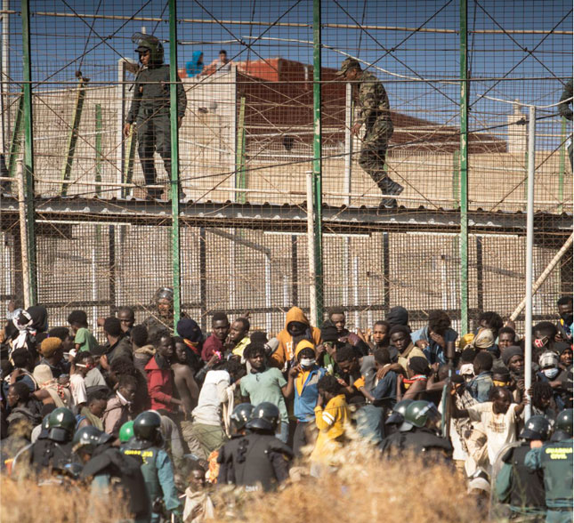 muertes en la frontera de Melilla