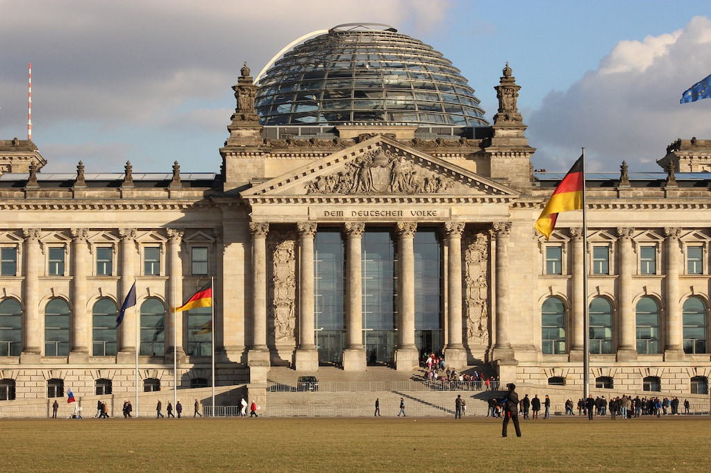 Imagen del Bundestag, sede del Parlamento alemán