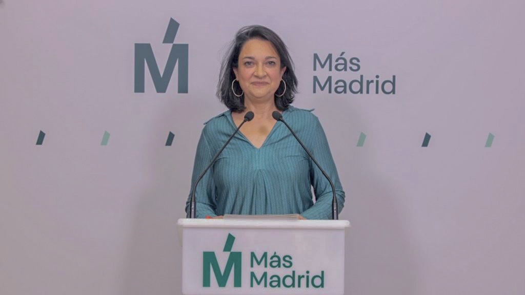 Cuca Sánchez, portavoz adjunta de Más Madrid en el Ayuntamiento de Madrid contra Almeida
