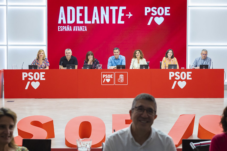 Sánchez transmite su compromiso con la gobernabilidad en España en la reunión con su ejecutiva