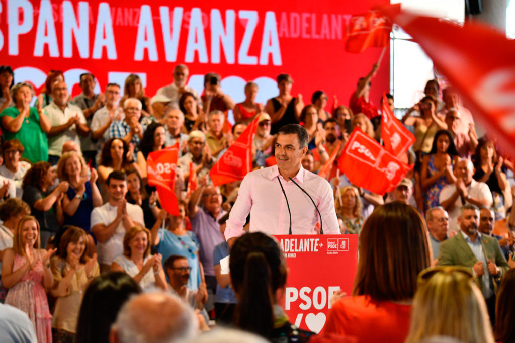 El presidente del Gobierno y secretario general del PSOE, Pedro Sánchez, foto Agustín Millán