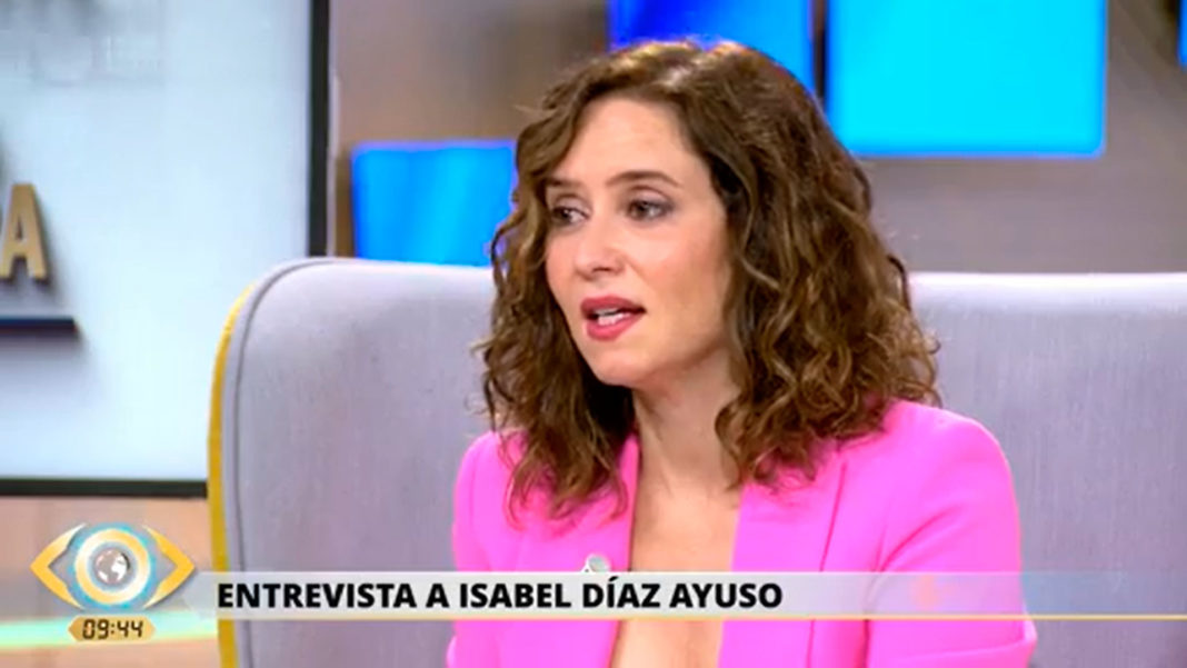 Isabel Díaz Ayuso en las entrevistas de esta mañana