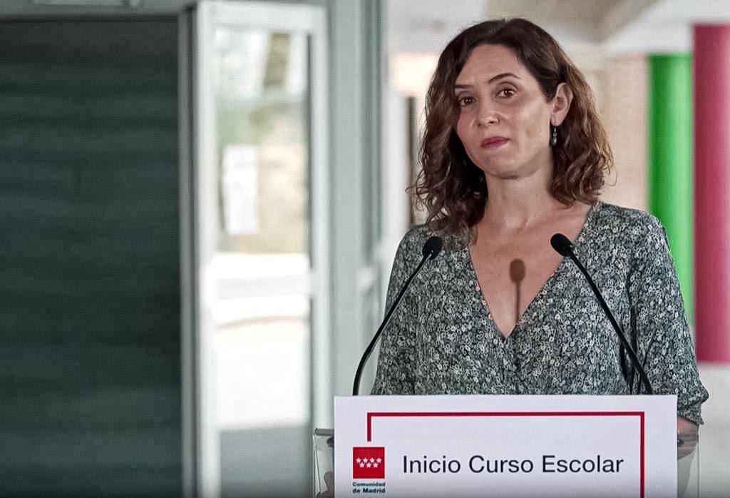 Isabel Díaz Ayuso, presidenta de la Comunidad de Madrid, durante el acto de inicio del curso escolar.