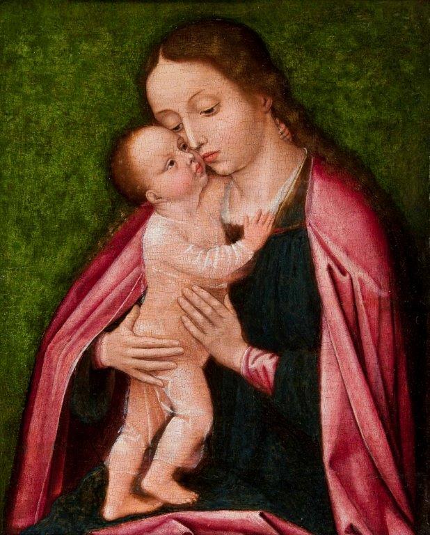 La virgen con el niño de Albert Cornelis, 1475 - 1532