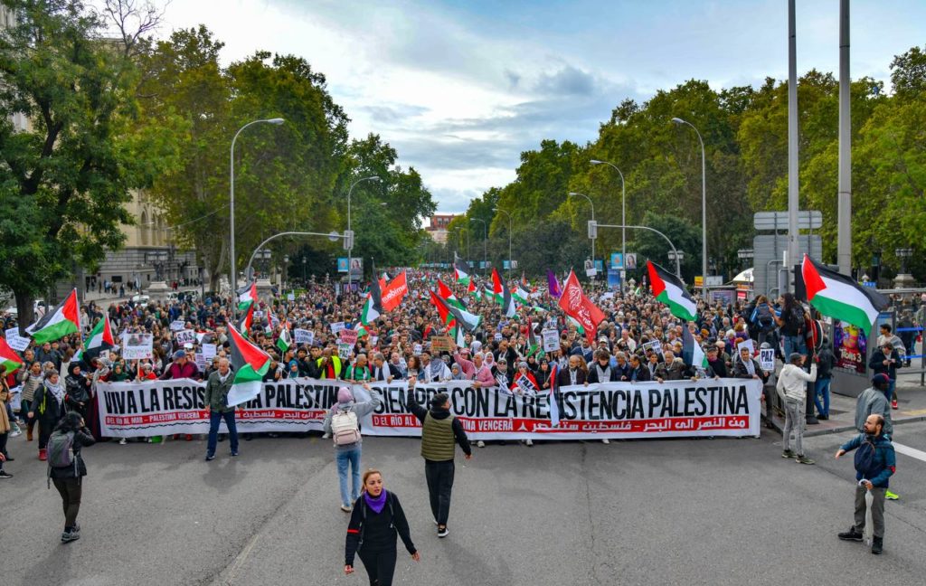 Manifestación por Palestina, foto Agustín Millán