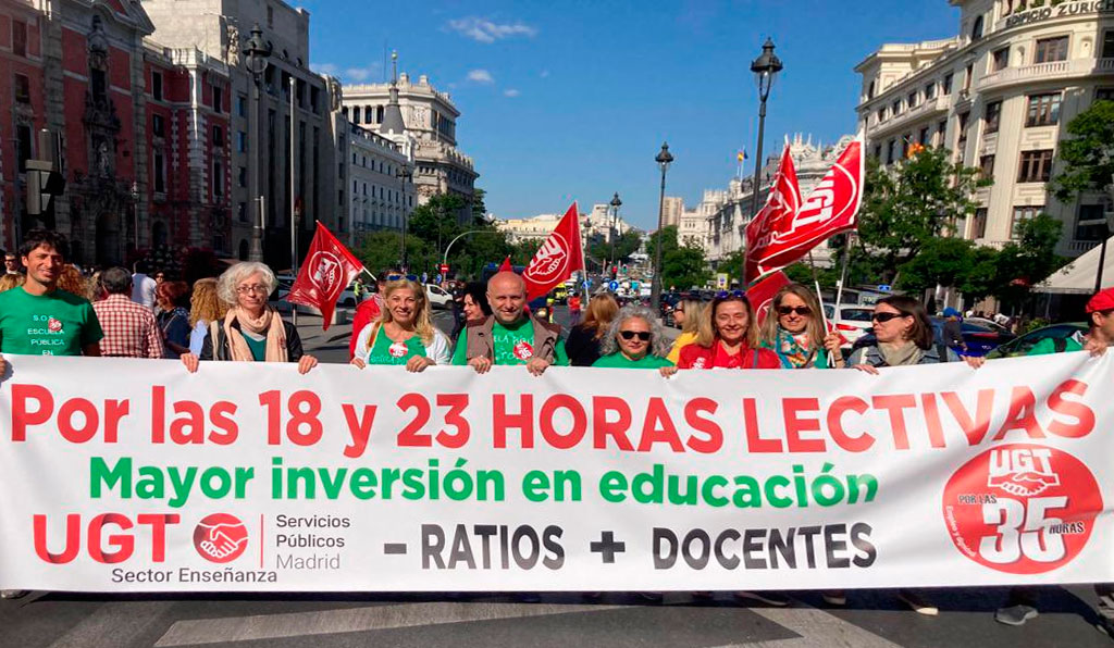 Los sindicatos declaran la guerra a Ayuso y convocan huelga en la educación pública madrileña