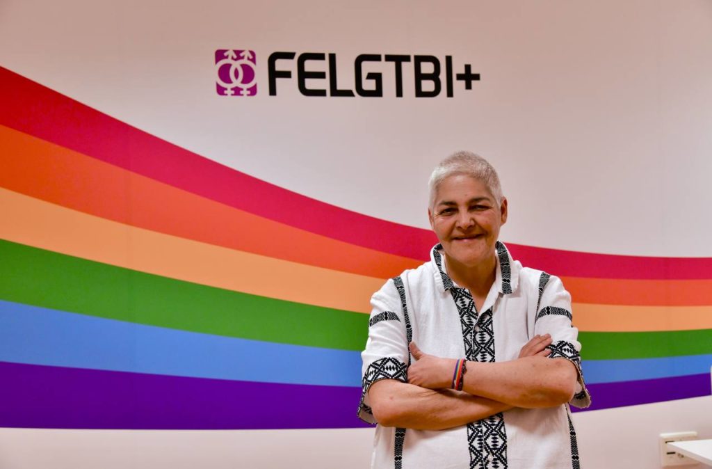 Uge Sangil, presidenta de la FELGTBI+, foto Agustín Millán