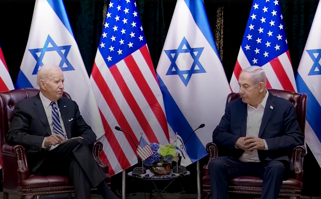Biden y Netanyahu se reúnen para hablar de Palestina.