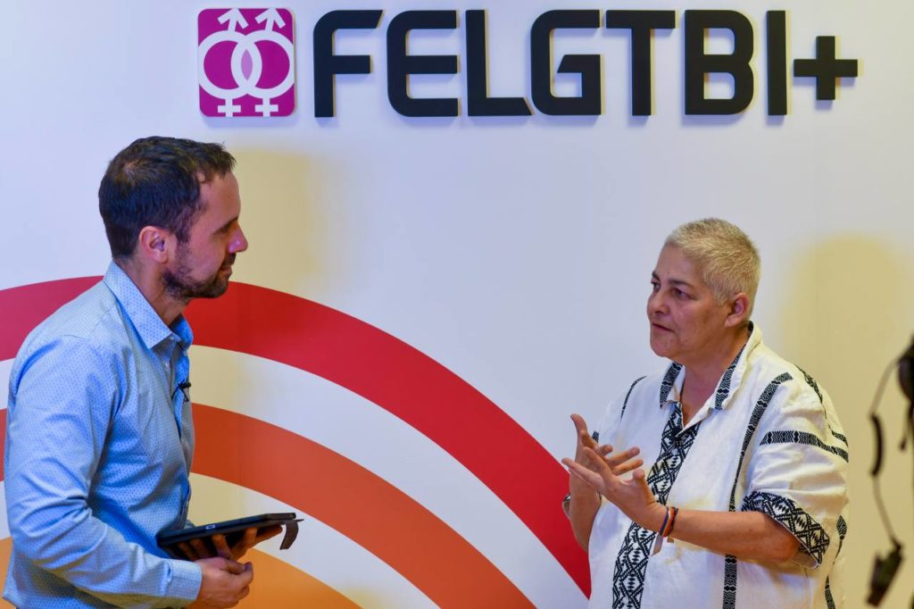 Uge Sangil, presidenta de la FELGTBI+, foto Agustín Millán