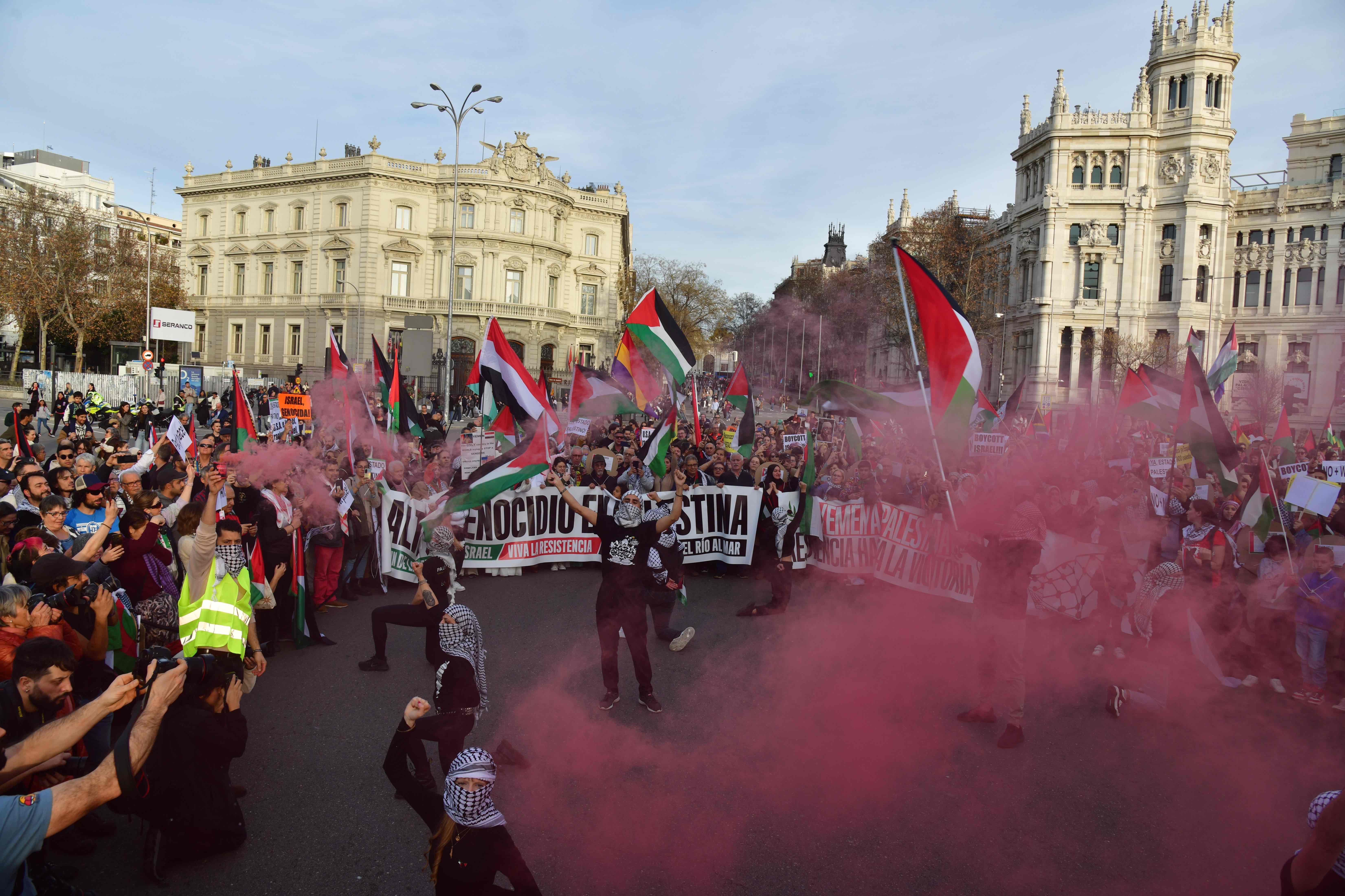 Manifestación contra el genocidio en Palestina, foto Agustin Millan