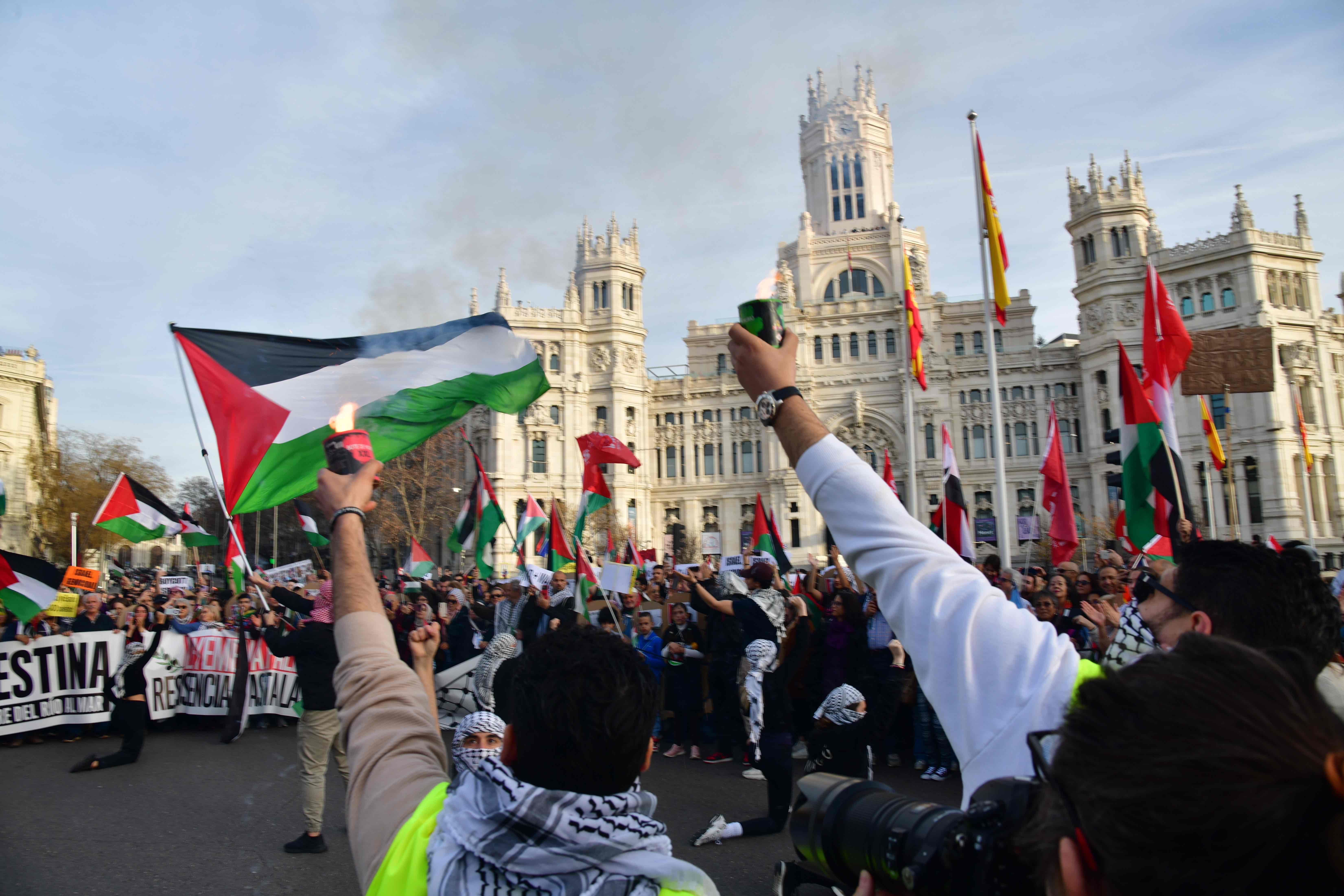 Manifestación contra el genocidio en Palestina, foto Agustin Millan