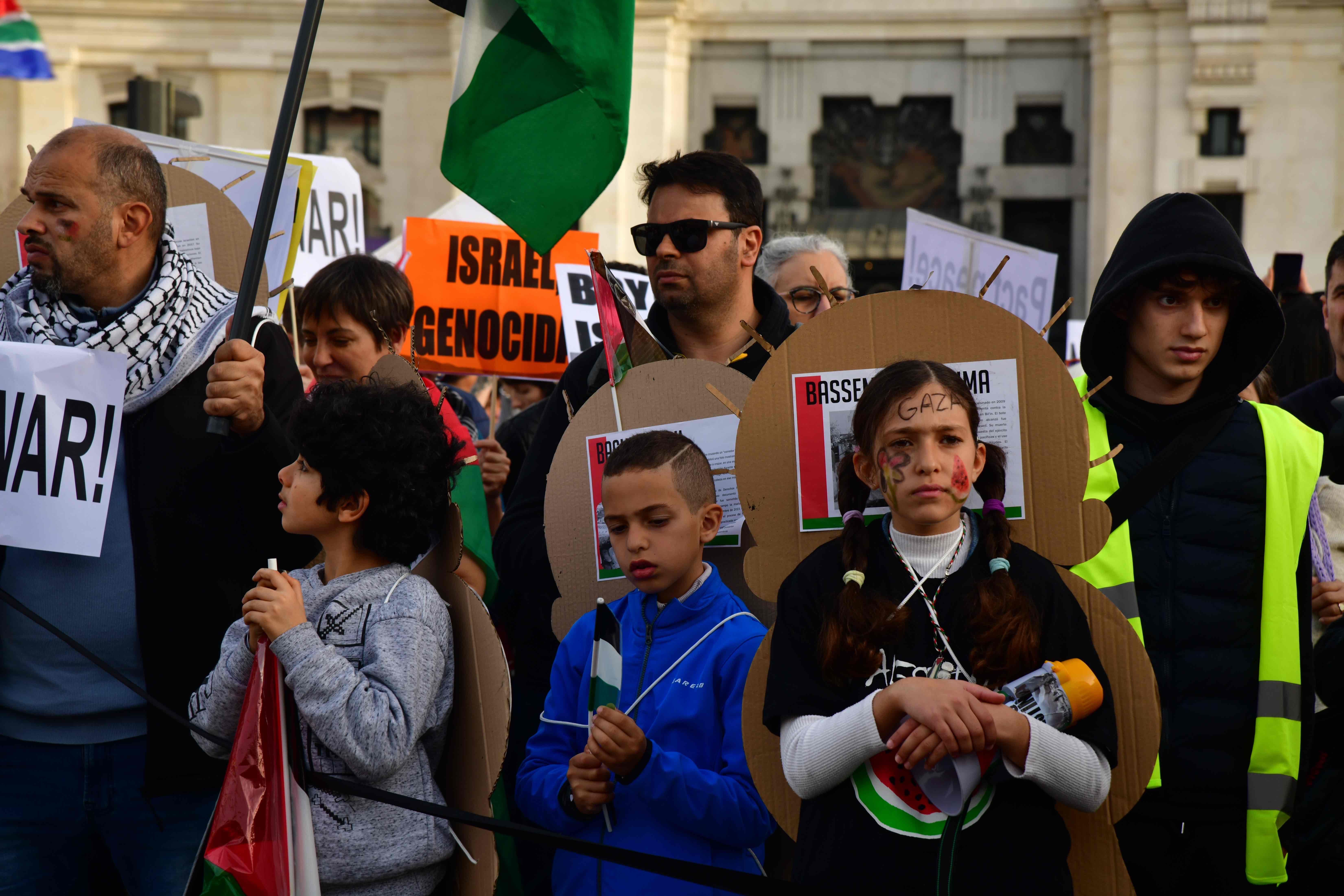 Manifestación contra el genocidio en Palestina, foto Agustin Millan