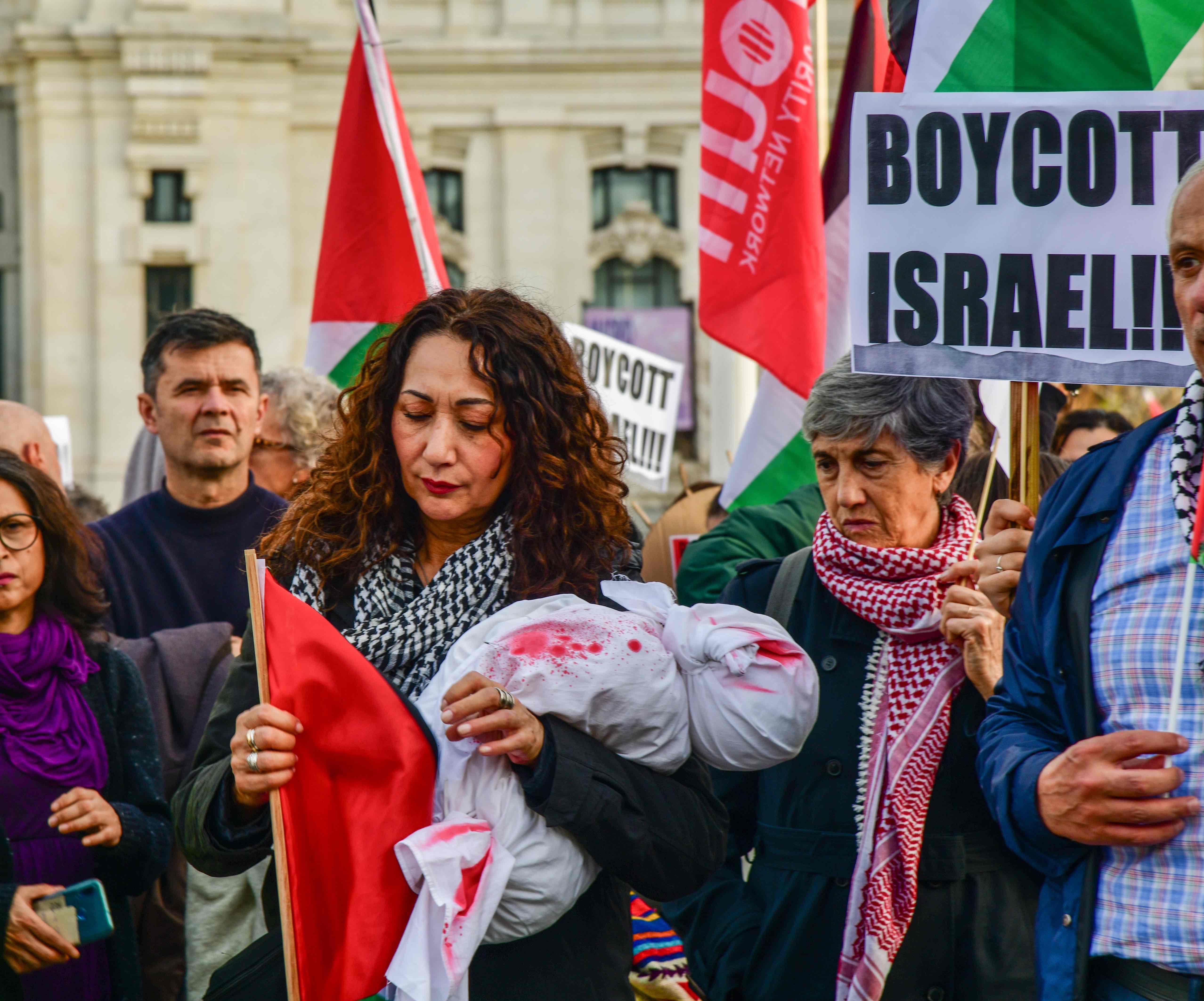 Manifestación contra el genocidio en Palestina, foto Agustin Millan