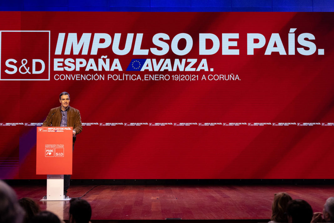 El secretario general del PSOE y presidente Pedro Sánchez en A Coruña