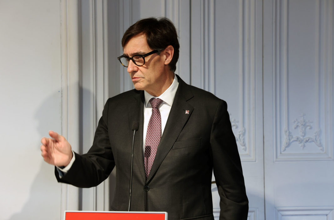 Salvador Illa, secretario de organización del PSC y jefe de la oposición en el Parlamento de Cataluña