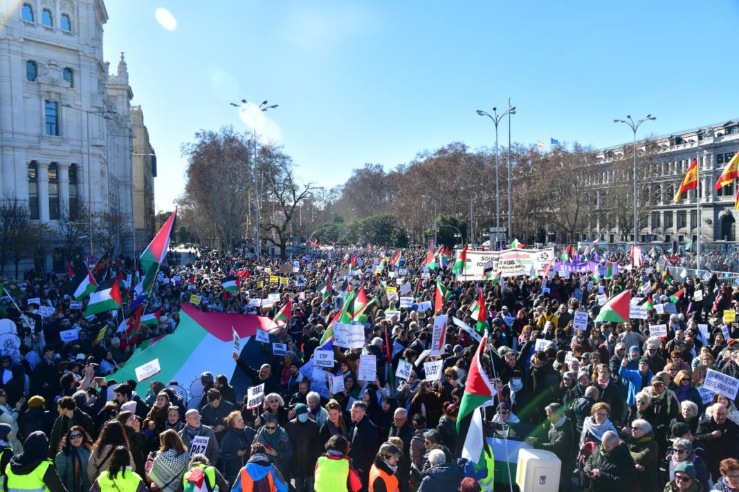 Manifestación estatal 20 enero 2024: “Paremos el genocidio de Palestina”, fotos Agustín Millán