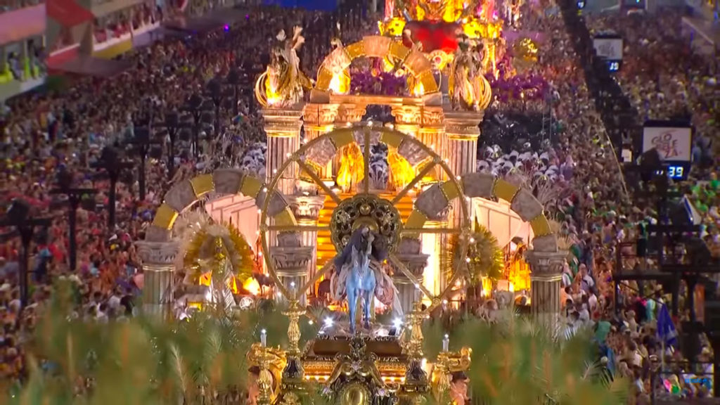 Desfile de las Samba en el Carnaval de Río de Janeiro, Brasil