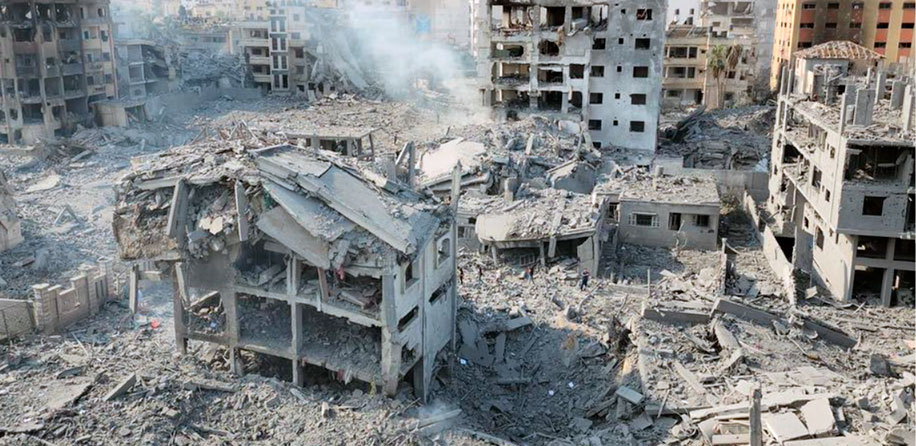 Genocidio Edificios destruidos en la Franja de Gaza