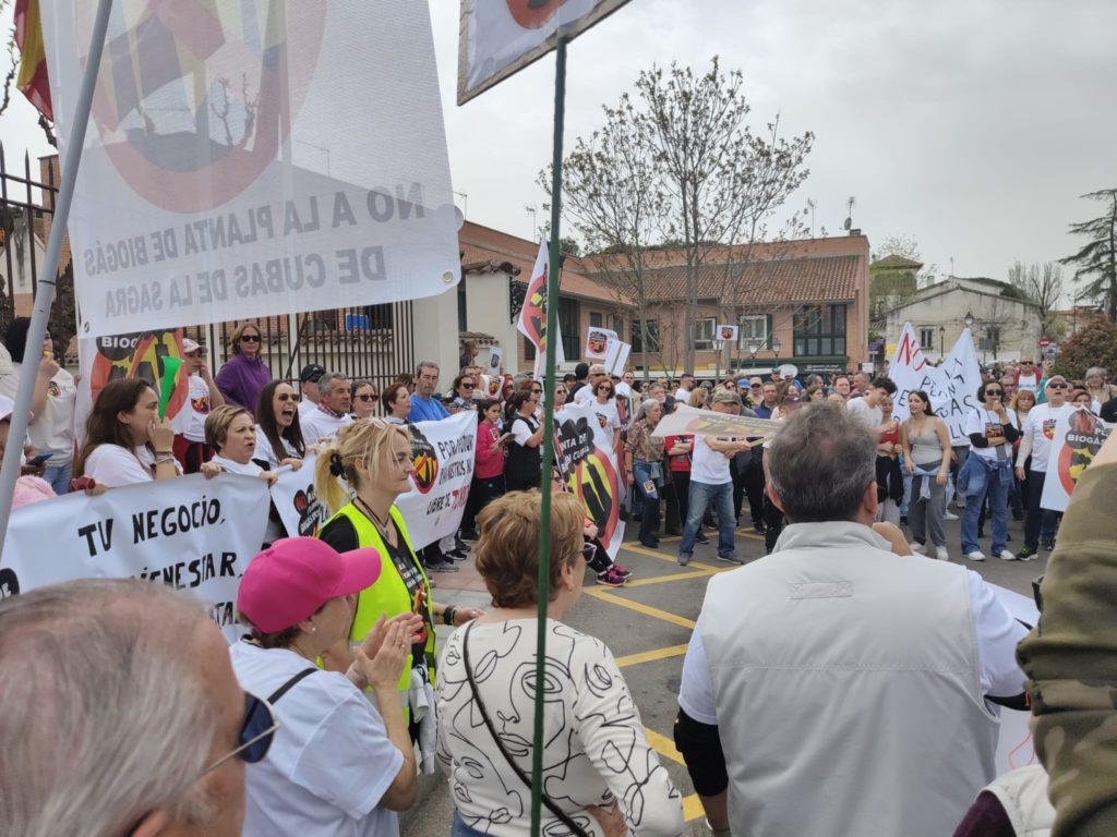 Protestas contra la Planta de Biogás de Cubas de la Sagra, fotos Val Cantón