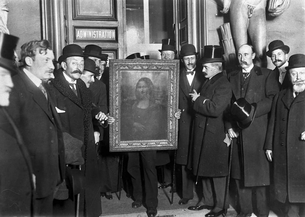 Recuperación de la Mona Lisa robada por Vincenzo Peruggia el 21 de agosto de 1911