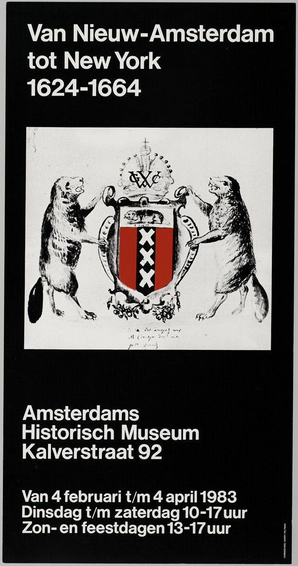 Folleto que cuenta de Van Nieuw-Amsterdam a Nueva York (1983). Colección Museo de Ámsterdam
