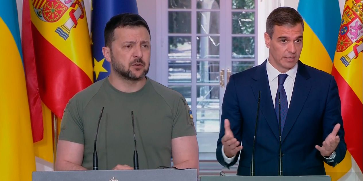 Rueda de prensa de Pedro Sánchez y Volodimir Zelenski