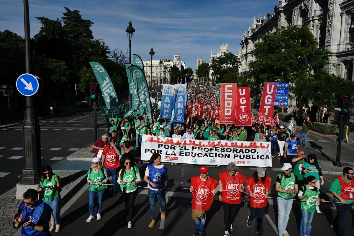 Manifestación de la enseñanza pública, foto Agustín Millán