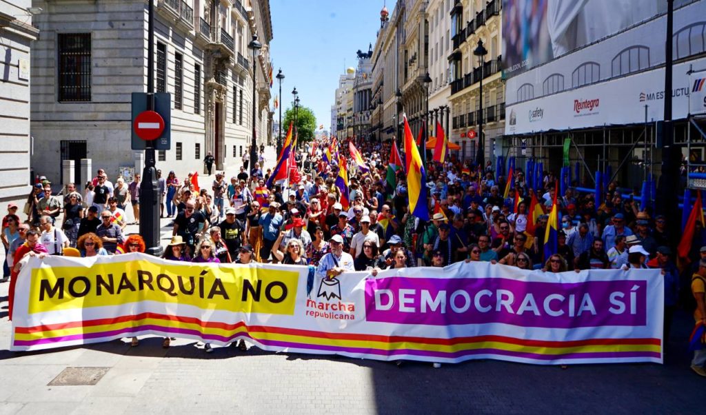 Marcha republicana en Madrid, foto Agustín Millán